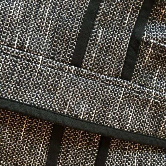 Halogen Textured Blk & White Woven Textured Blazer 8P - Picture 6 of 11